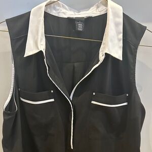 White House Black Market Women’s SZ LARGE Sleeveless Blouse